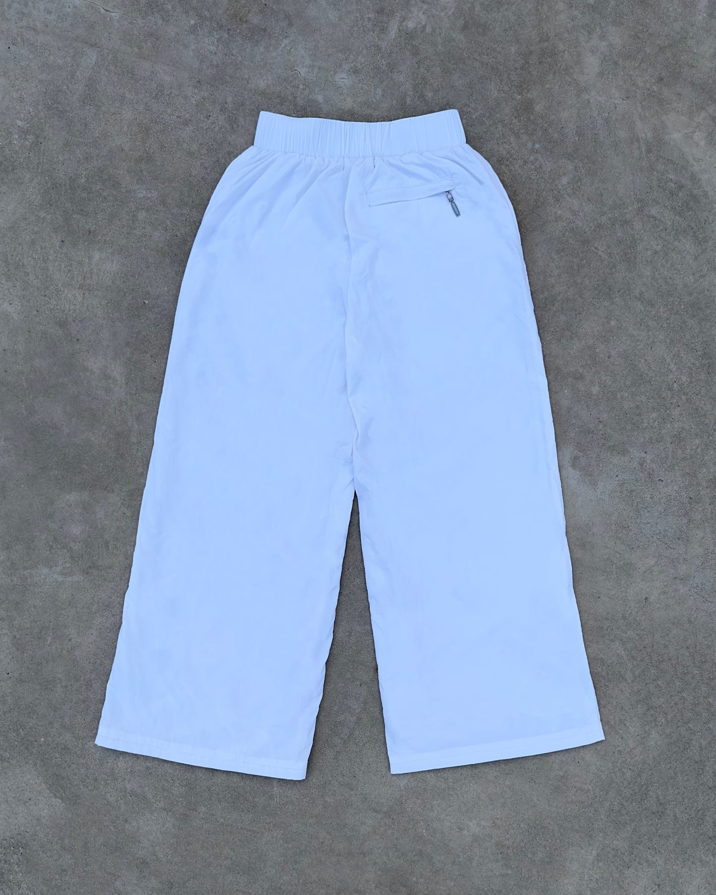 White Nylon Trackpants