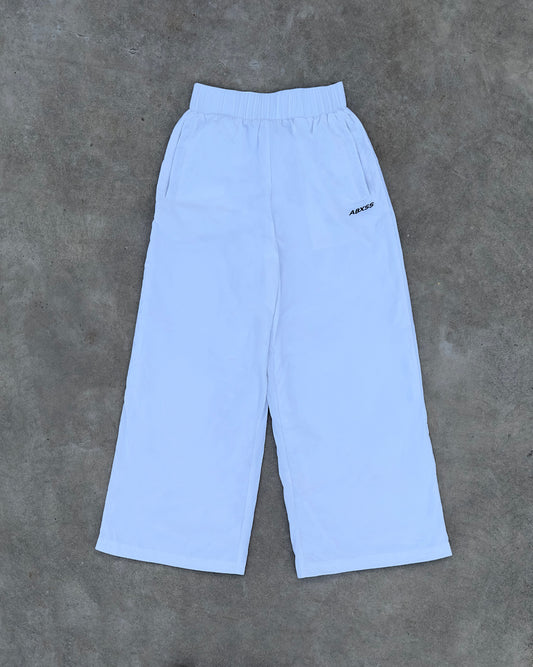 White Nylon Trackpants