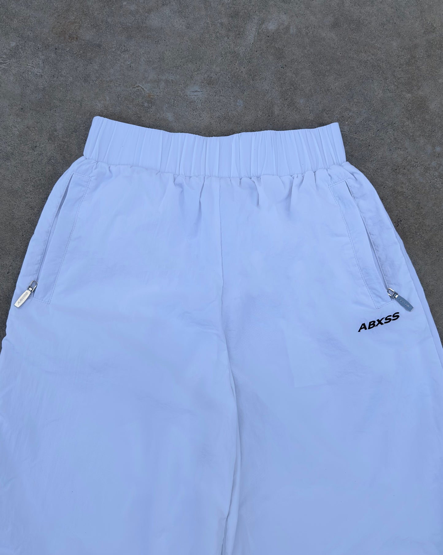 White Nylon Trackpants