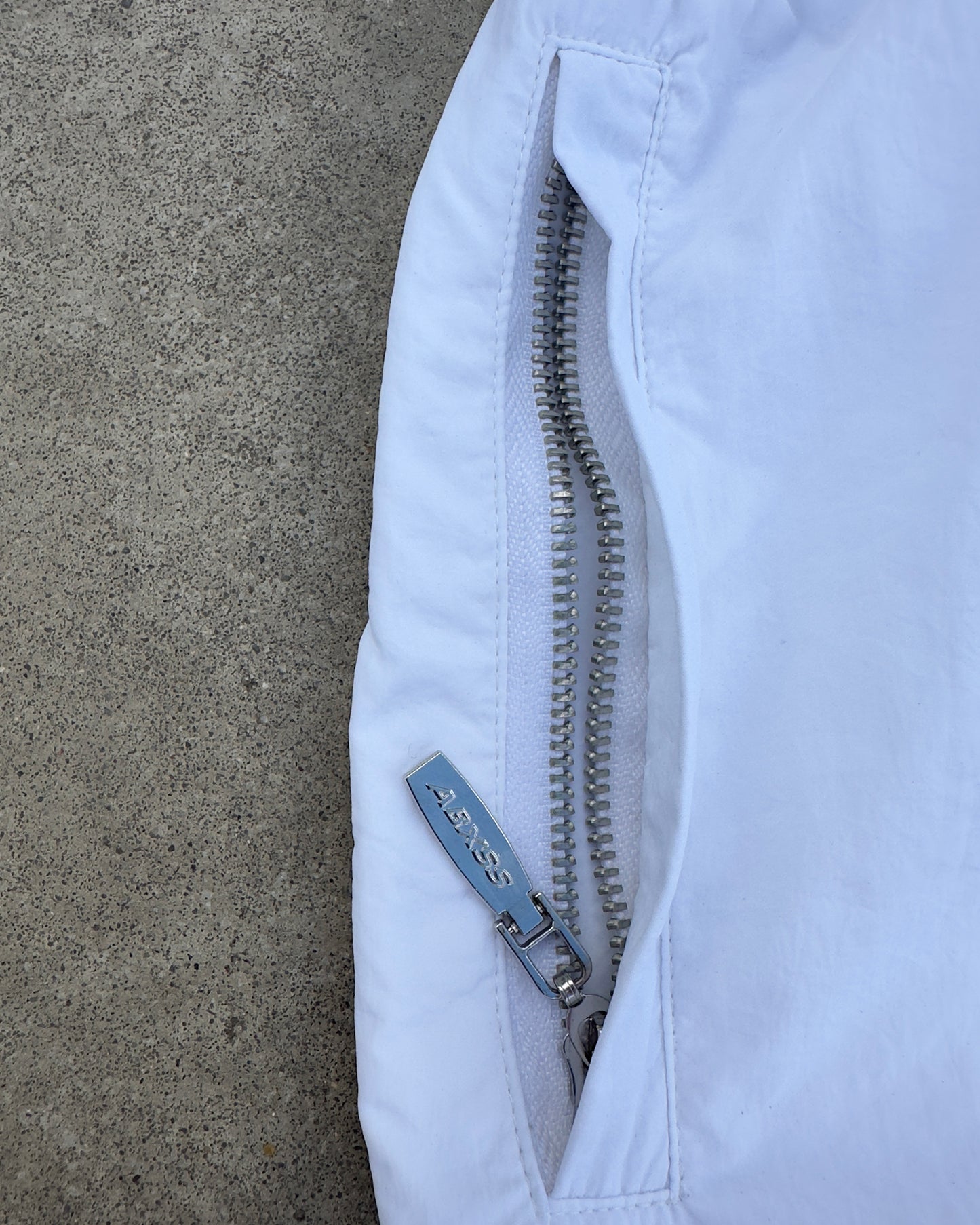 White Nylon Trackpants